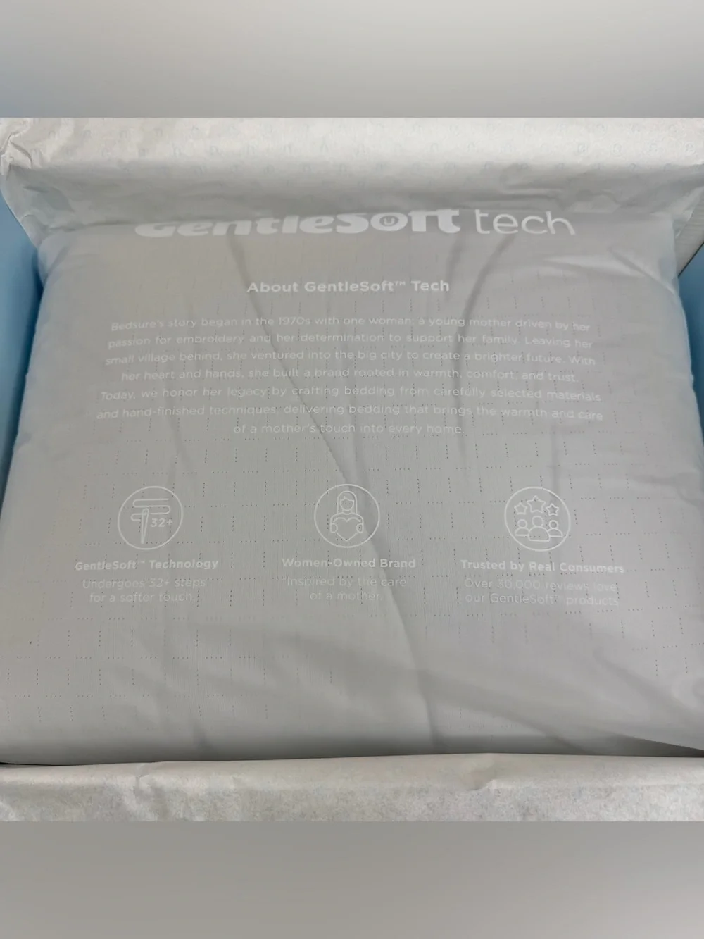 Bedsure CoolOxy Cooling Comforter Blanket Queen Size Bed 90x90 Gray Grey NIB NWT